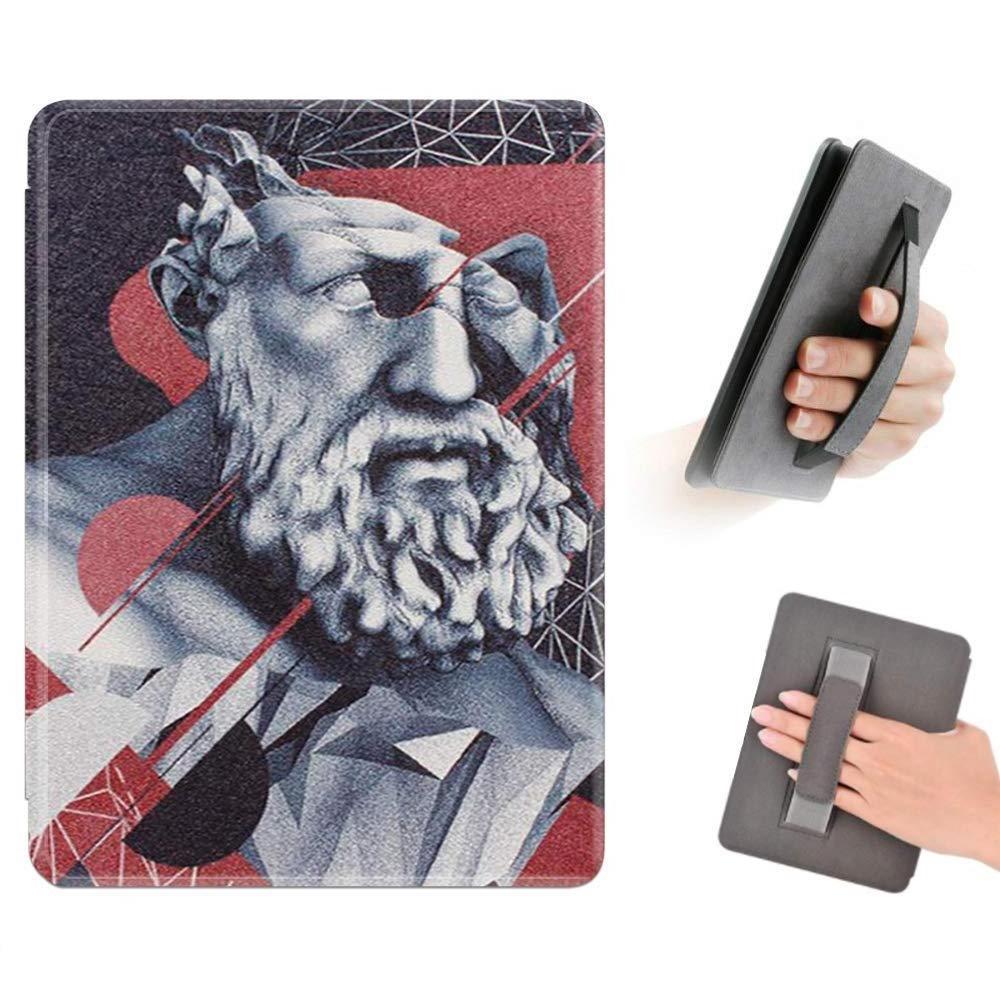 Case For Amazon Kindle Paperwhite 6 (2022) Case Cover PU Leather Smart Cover with Hand Strap