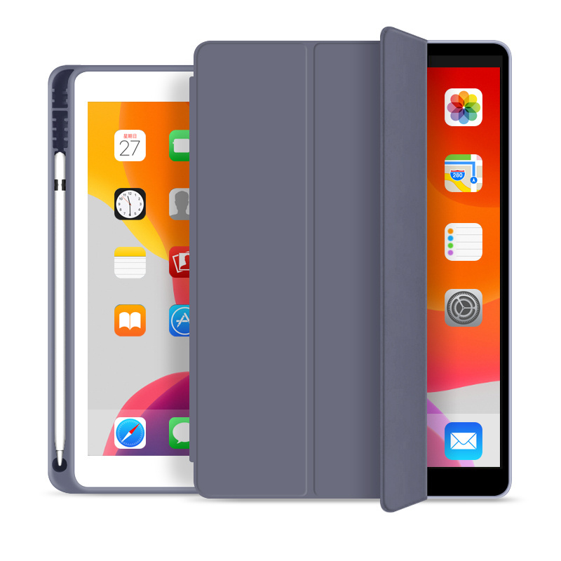 Factory price Leather case smart cover for mini 5 soft silicone case for iPad Pro 11 2021 with pencil holder for iPad 10.9 case