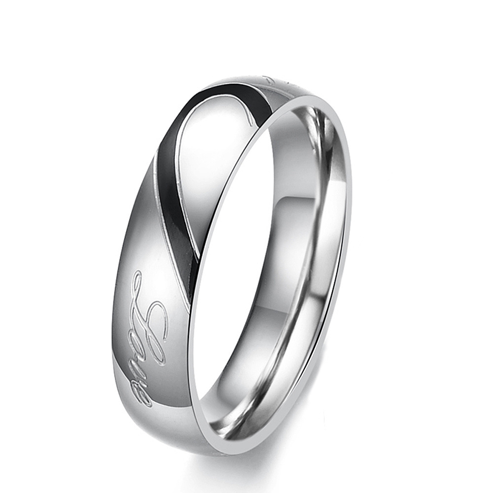 Hot Sales Valentine's Day Gift Couples Infinity Love Puzzle Stainless Steel Ring For Couple Girl Friend