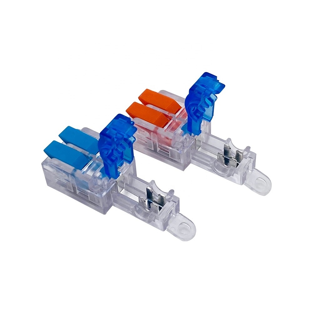 High Quality 2 Pin 450V 32A Quick Wire Lever Nut Splice Terminal Block Solderless Cable Connector For Push-in Fine-stranded Wire