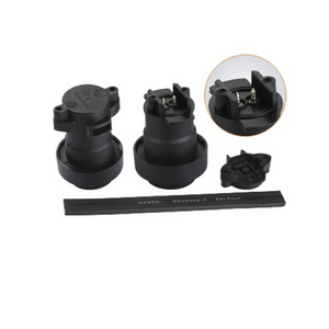 Black Outdoor DIY Plastic Waterproof E27 Lamp Holder E27 Socket Screw Lamp Base for Flat Cable String Lighting Holder