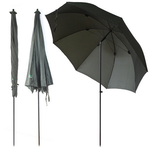 Selco New OEM Waterproof Carp Fishing Shelter Brolly Umbrella 2.5M Adjustable Height with 190T PA Coating Fishing Enthusiasts