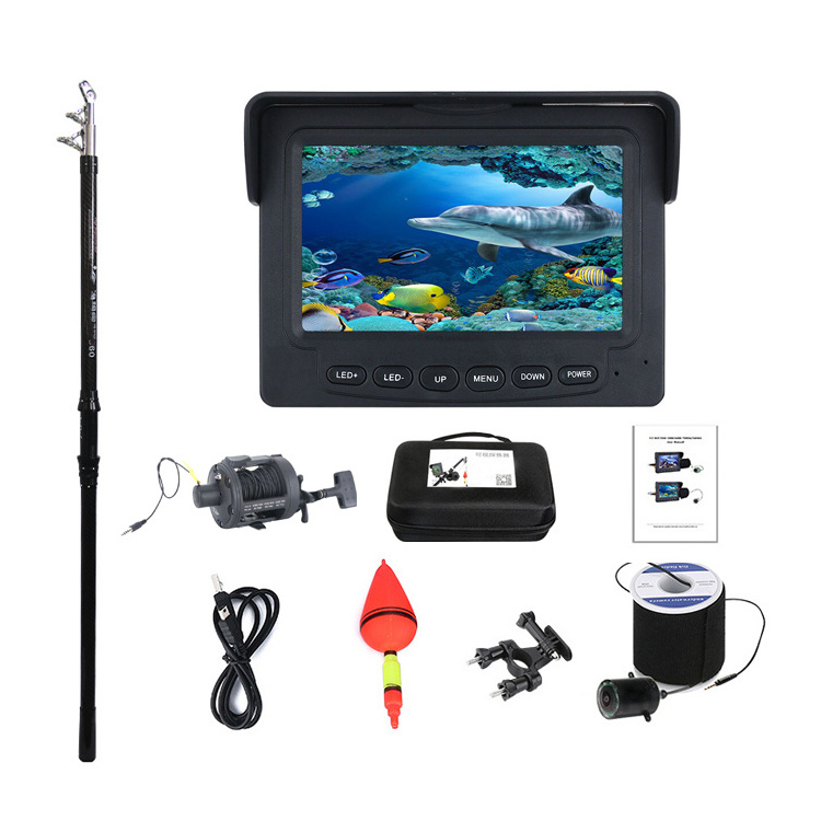 high quality Portable Underwater Fishing Camera Waterproof fishing camera on the rods