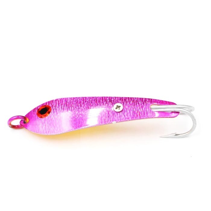 Colorful Artifical stainless steel sea metal lure big fishing spoon, double hooks