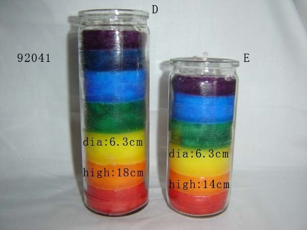 Rituals Candles Spells Mega Unscented 7 Color Glass Prayer Devotional Handmade Candles