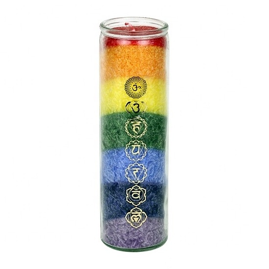 Wholesale Custom Energy Spirit Glass Jar Scented 7 days Chakra Candle