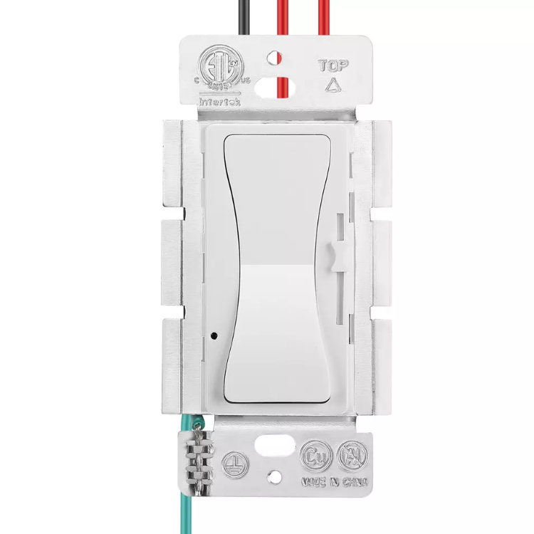 US Standard Triac slide dimmer Switch for All Bulbs Incandescent, Halogen, LED and CFL light