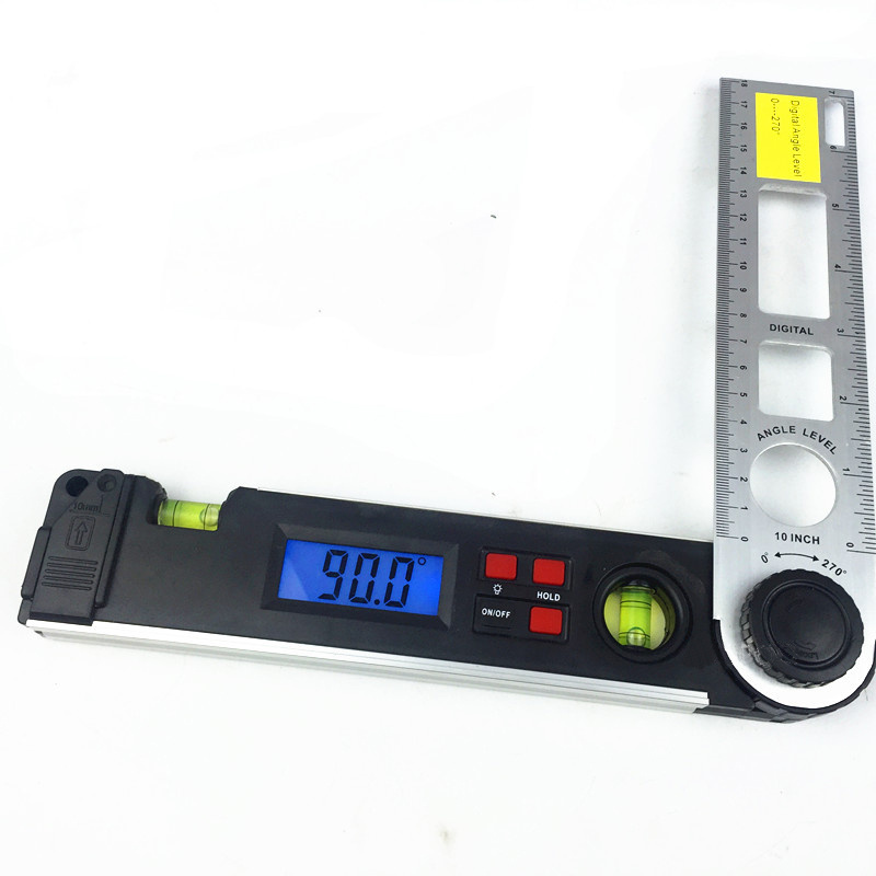 Professional digital calibrated protractor bubble inclinometer mini angle spirit level aluminum digital angle meter