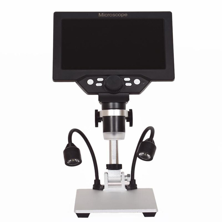 G1200 electronic digital microscope optical instruments mobile phone watch repair electron microscope with external 2 Led