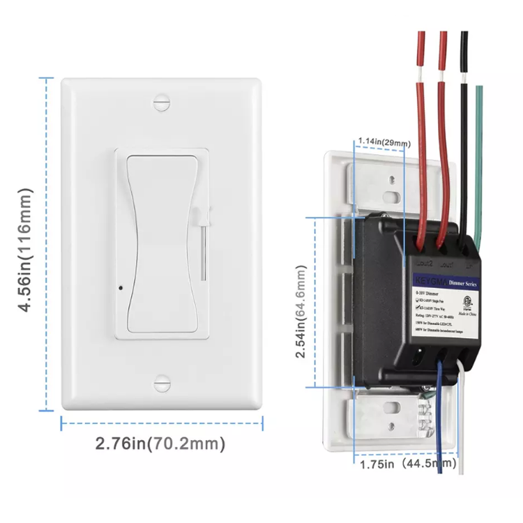 3-way Light dimmer switch 0-10V dimming controller Led dimmer switch for lamp LED light