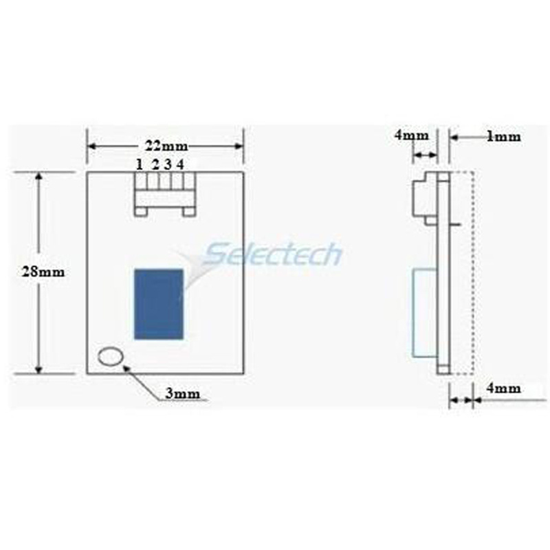 SE-RHT02 Digital dht22 rs232 temperature humidity 1-wire sensors