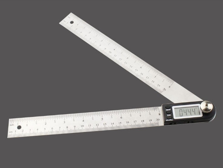 360 Degrees Measurement 2 In 1 Digital Display Woodworking Angle Ruler meter 0-200 300 500 Stainless Steel Ruler