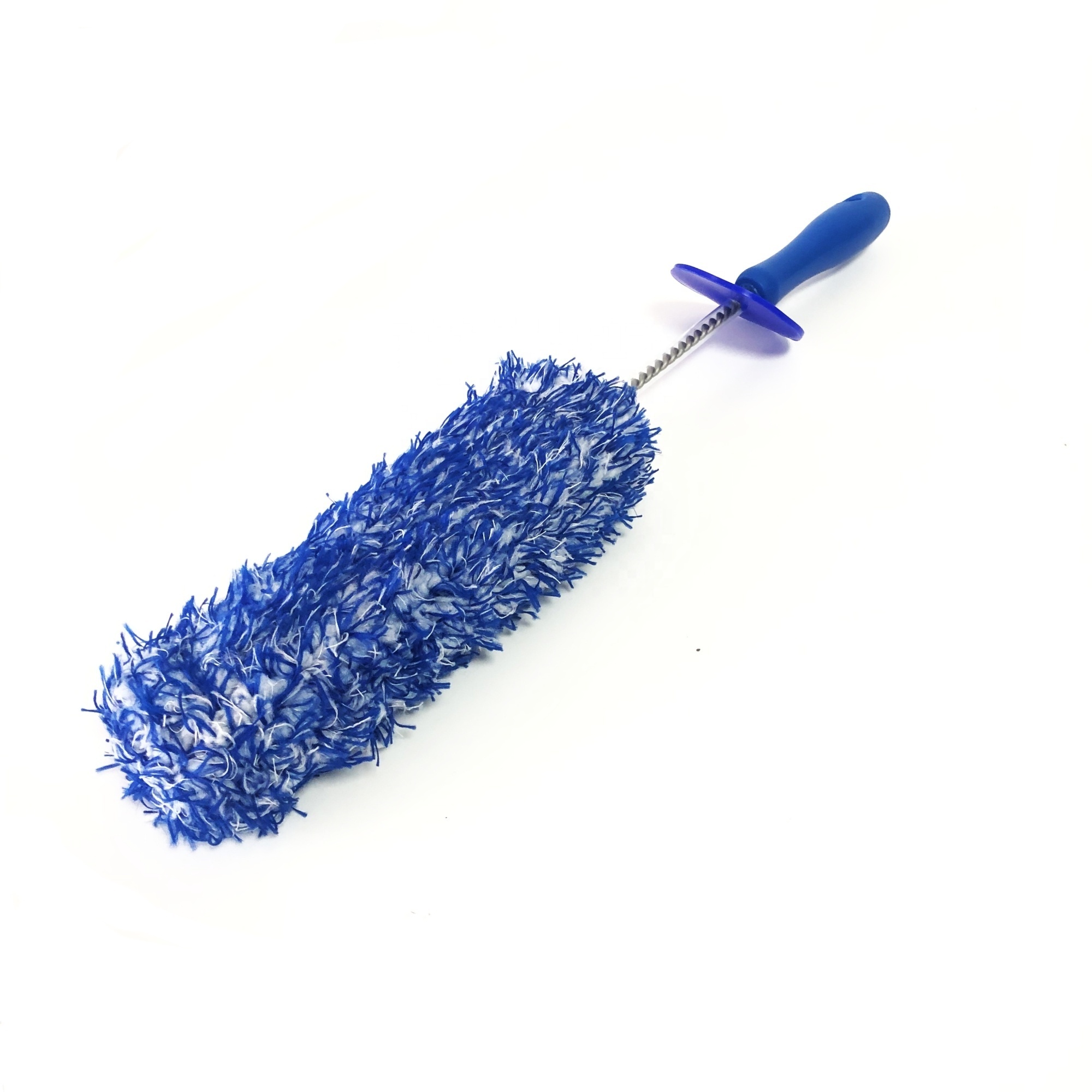 Interchangeable Head Microfiber Wheel Brush Premium Flat Microfiber Brush Rims and Wheel Barrel Brush OEM