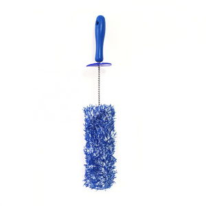 Interchangeable Head Microfiber Wheel Brush Premium Flat Microfiber Brush Rims and Wheel Barrel Brush OEM