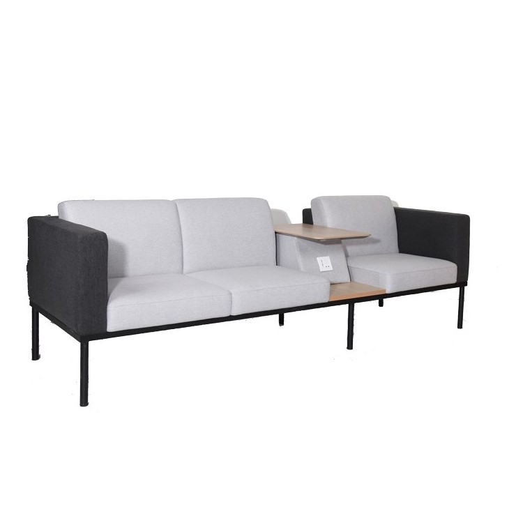 Multi-functional Office Sofa Commercial Public Waiting Sofa Seating With Power Charging Plug