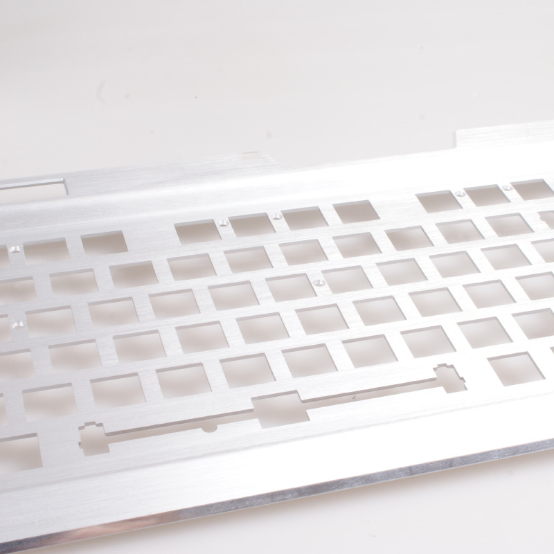 cnc keyboard case custom keyboard cnc milling anodized aluminum Brass stainless steel polycarbonate board