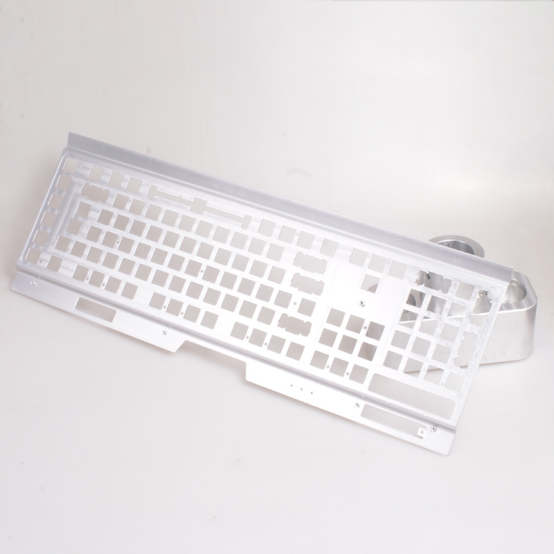 cnc keyboard case custom keyboard cnc milling anodized aluminum Brass stainless steel polycarbonate board