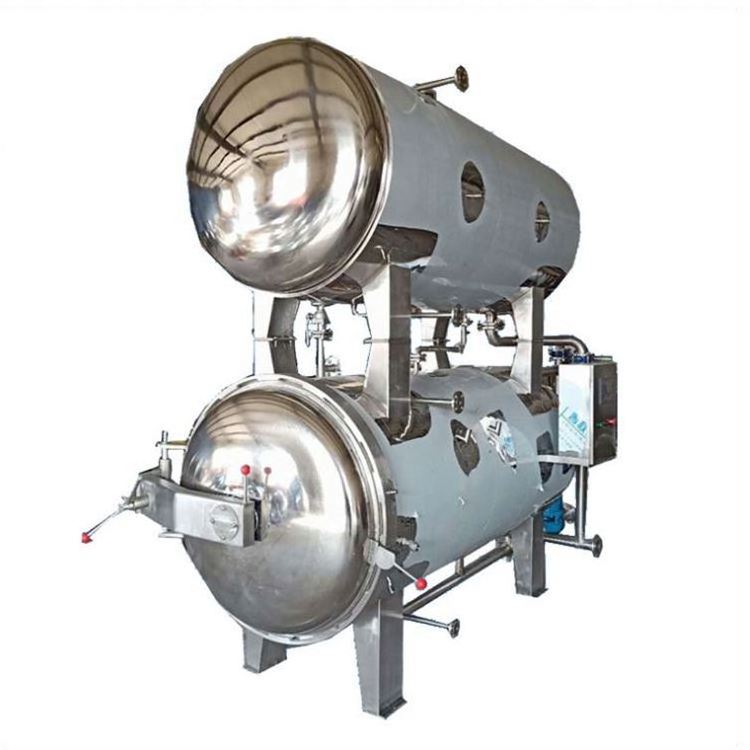 Multi Function Industrial Food Sterilizer Autoclave Glass Bottle Food Sterilization Machine