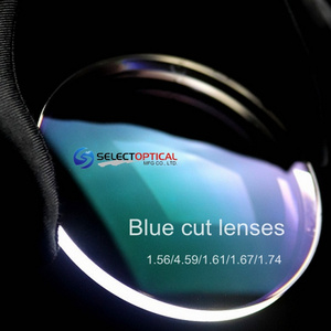 2024 new trend 1.56 blue cut single vision resin lens optical lenses blue cut