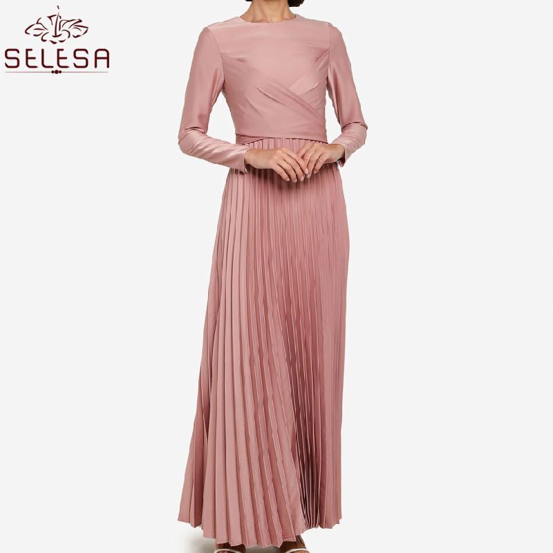 2020 New Fashion Women Summer Chiffon Maxi Dresses Design Jubah Muslimah Breathable Muslim Wedding Dress