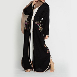 2019 Beautiful Long Muslim Dress Handsome Penyihir Jubah Burkha Surat Gujarat India With Umbrella Abaya