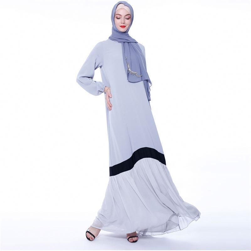 Costumes Fantaisie Pour Femmes Muslim Women Islamic Eid Abaya Long Plus Size One Piece Dress Outfit Plain Prayer Thobe