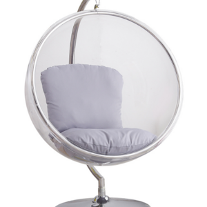 SELEWELL Transparent hanging chairs Swing Floor Stand PVC/acrylic Bubble Chair Swing Chairs