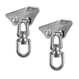 Selewell OEM heavy duty 1000LB capacity yoga hammock swing hangers set stainless steel 304 swing swivel hooks hanger