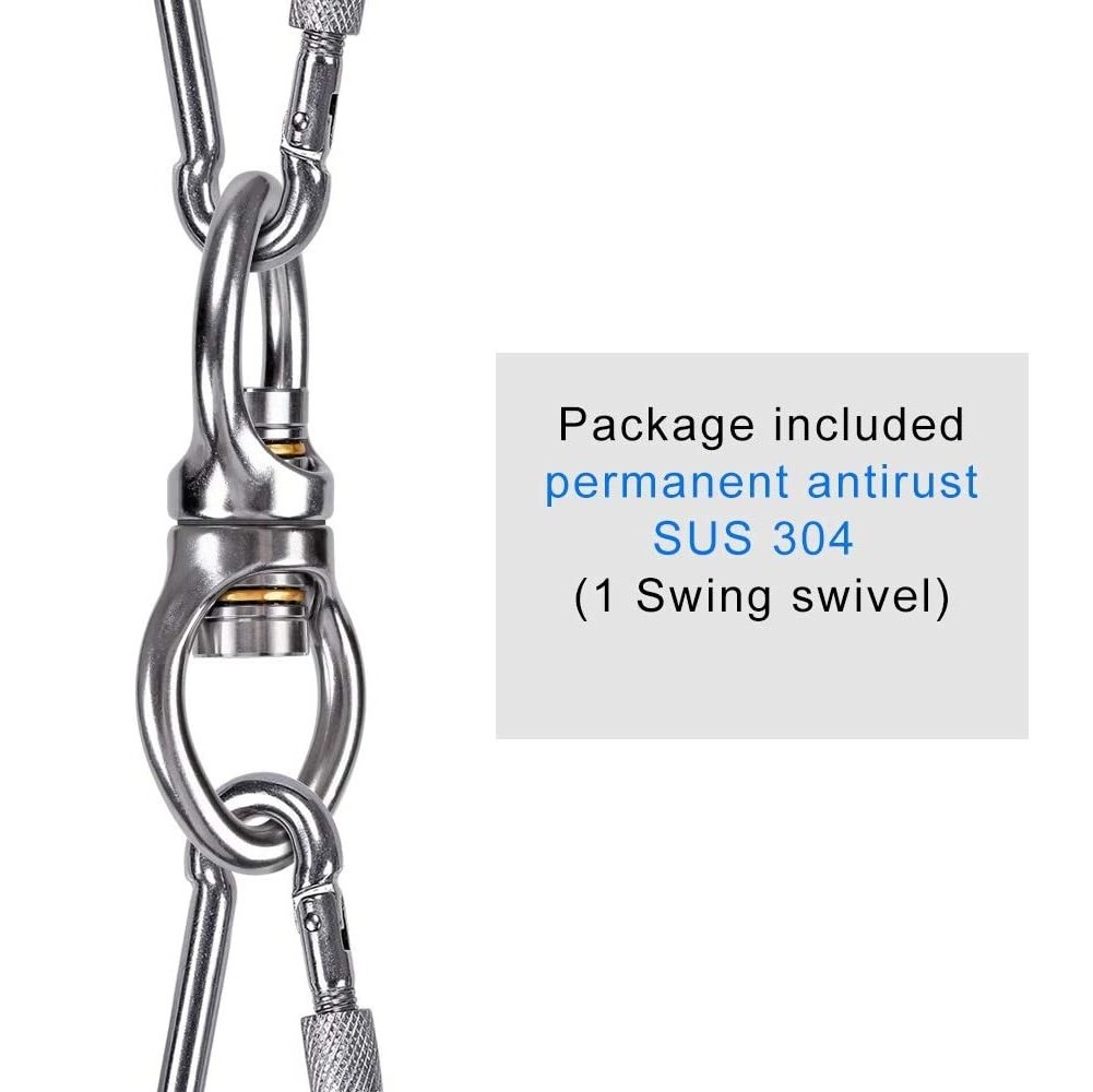 Safest Rotational Device Swing Swivel Hanging Accessory with Carabiners for Tree Swing And Yoga