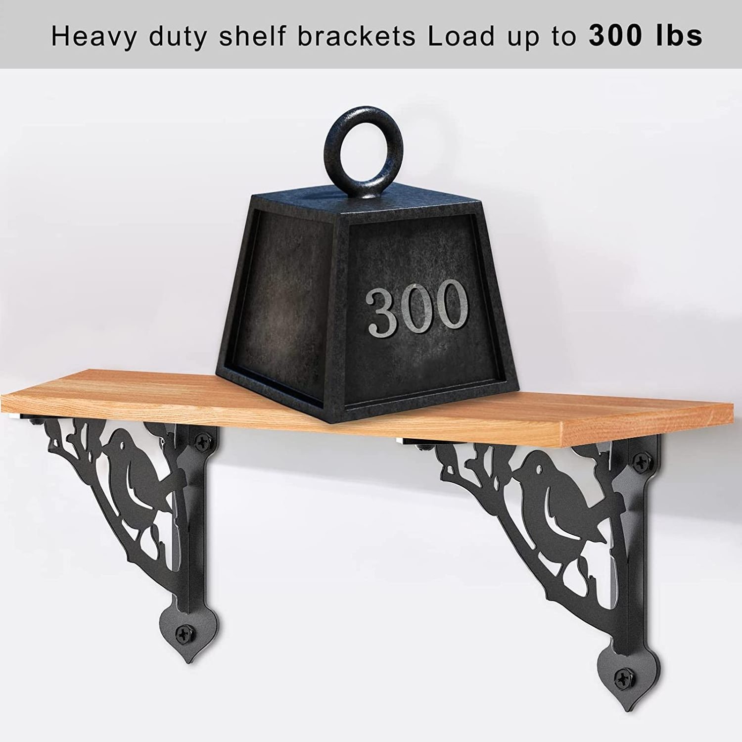 OEM L Shelf Bracket Heavy Duty DIY Open Shelving Hardware Included Iron Metal Scaffold Black Wall Floating Shelf Brackets