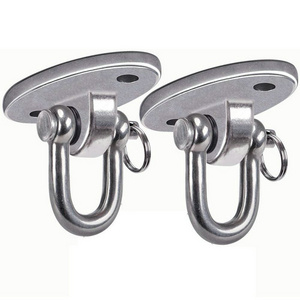 Heavy Duty Swing Hangers 1000 LB Capacity With Screw and Expansion Bolts 304 Stainless Steel Swivel Hooks