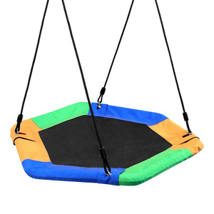 Kids Tree Swing Suitable For Children's Playground Outdoor Great Capacity Hanging Round Saucer Net Swing for Adults