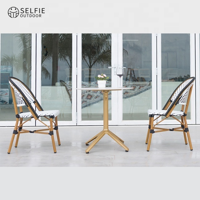 Outdoor Patio Furniture Banquet Chairs Stackable Wedding Aluminium Chair Foldable Dining Tables Outdoor Bench