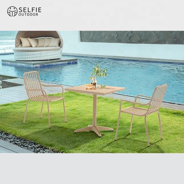 Outdoor Patio Set Furniture Event Tables Aluminium Chair Dining Folding Table And Chairs Patio Chairs