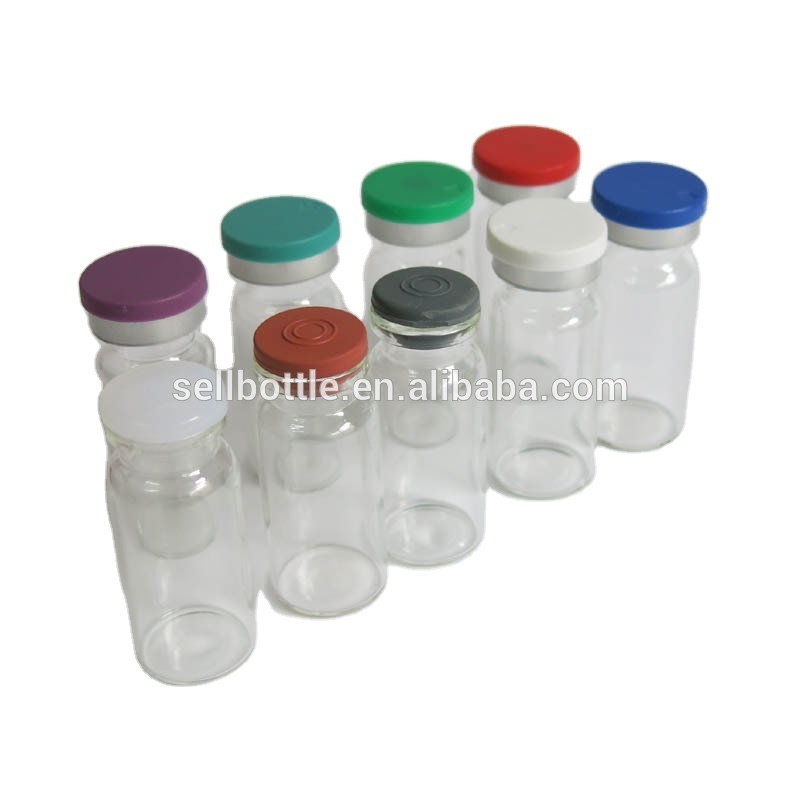 Hot 10ML Clear Injection Vial 10CC Medicine Glass Bottle With Different Color Flip Off Cap For Steroid 2250