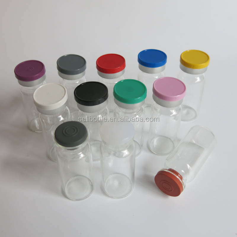 Hot 10ML Clear Injection Vial 10CC Medicine Glass Bottle With Different Color Flip Off Cap For Steroid 2250