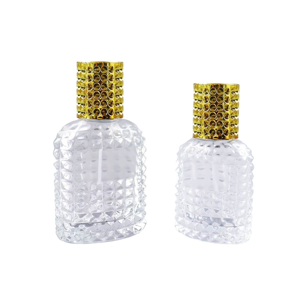 Pineapple Shaped fish scales surface screw empty perfume bottle man 50 ml perfume spray bottles 30ml 50ml with gold sprayer