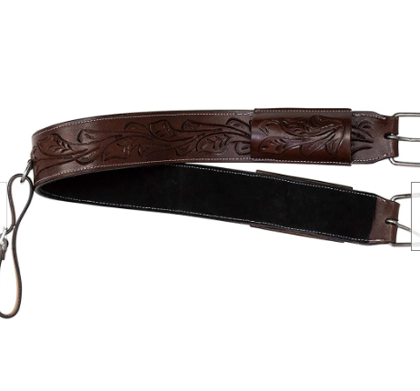 Attractive Black Color Lightweight Western Leather Horse Saddle Cinch Saddle Girth Bucking Strap Trail Tack Size