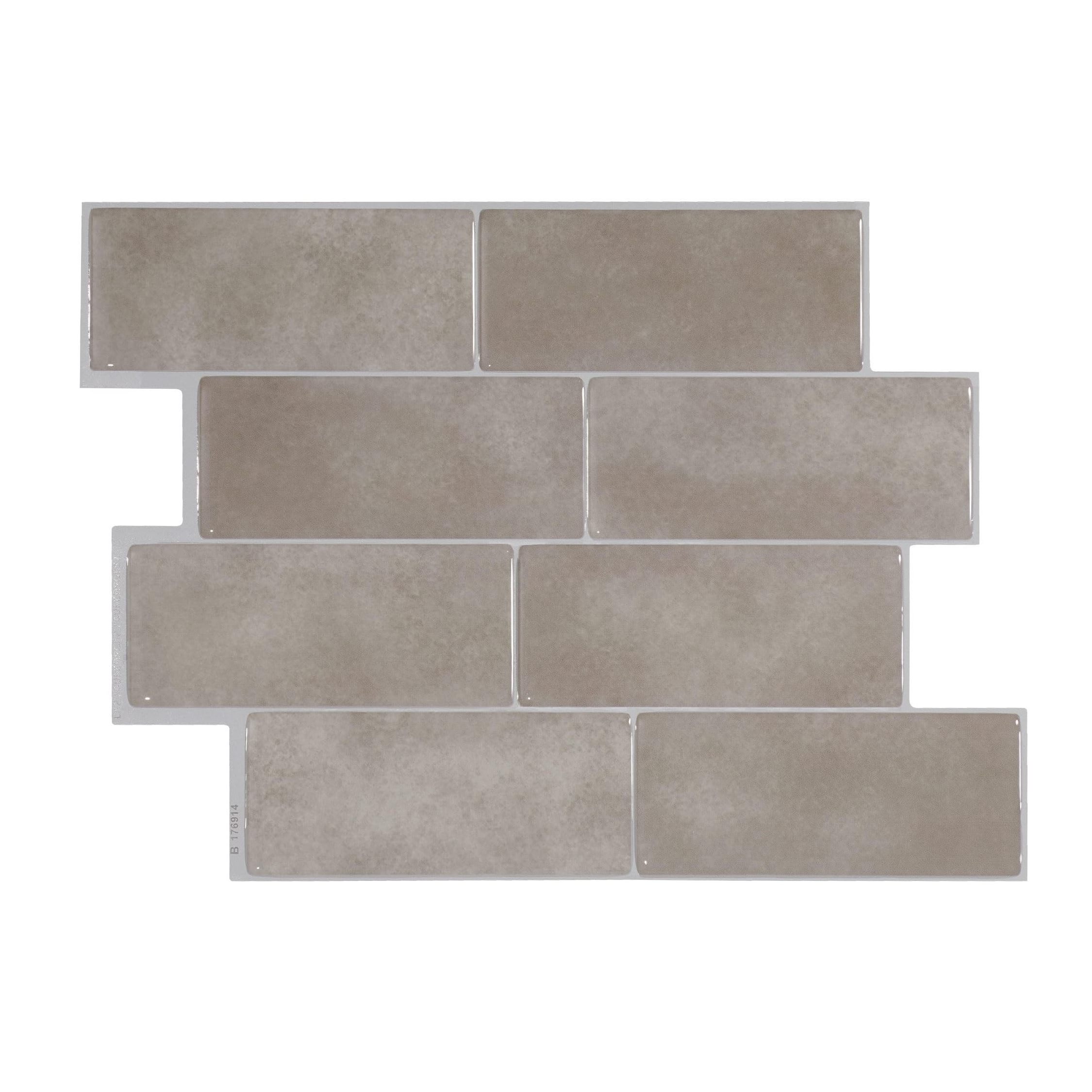 Peel and Stick Backsplash  Adhesive Peel and Stick Tile Backsplash for Kitchen, Bathroom, Wall Tile