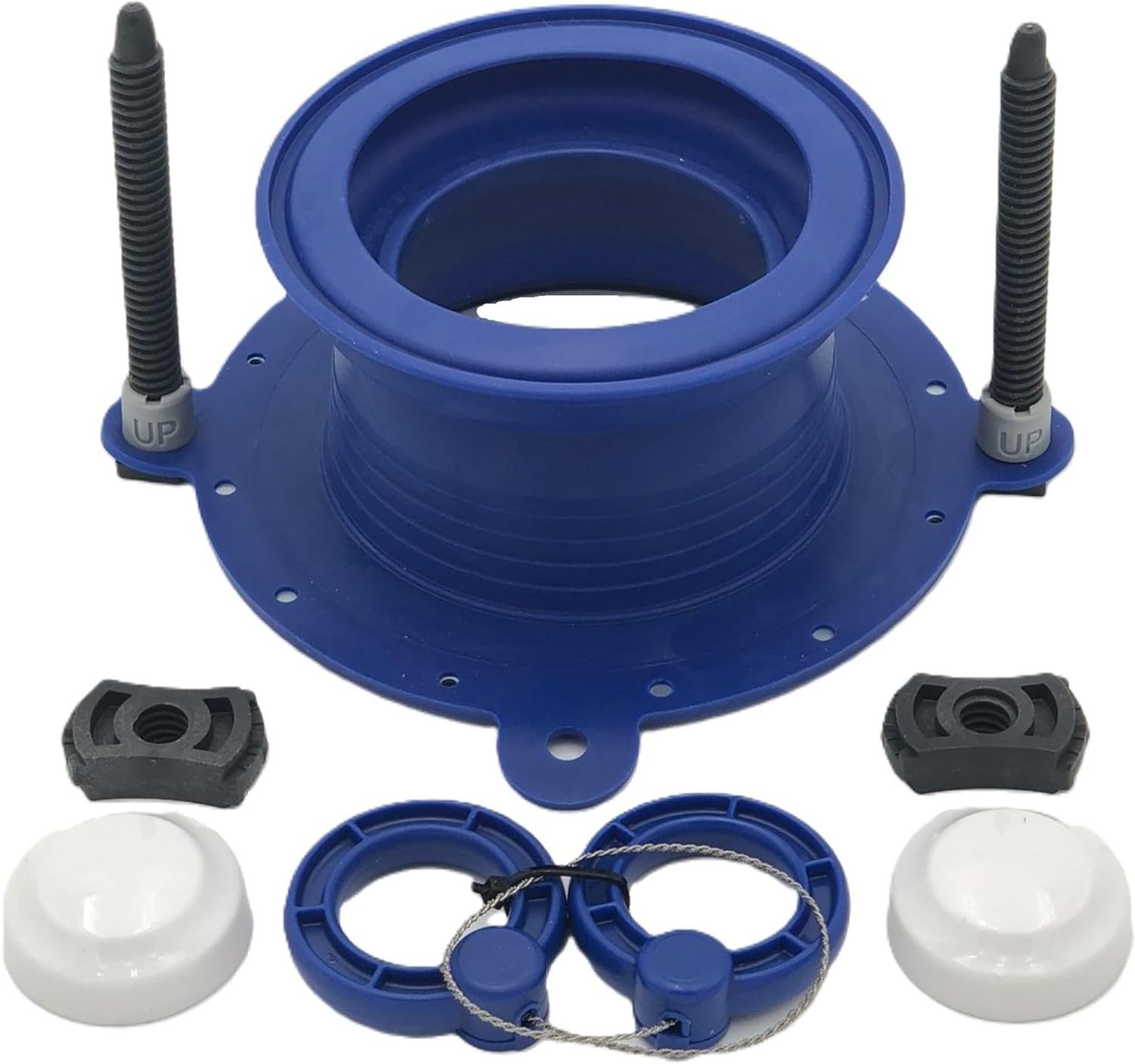 Toilet Repair Kit Toilet Parts: Toilet Seal, Bolts, Toilet Bolt Caps. Toilet Kit Replaces Leaky Toilet Wax Ring