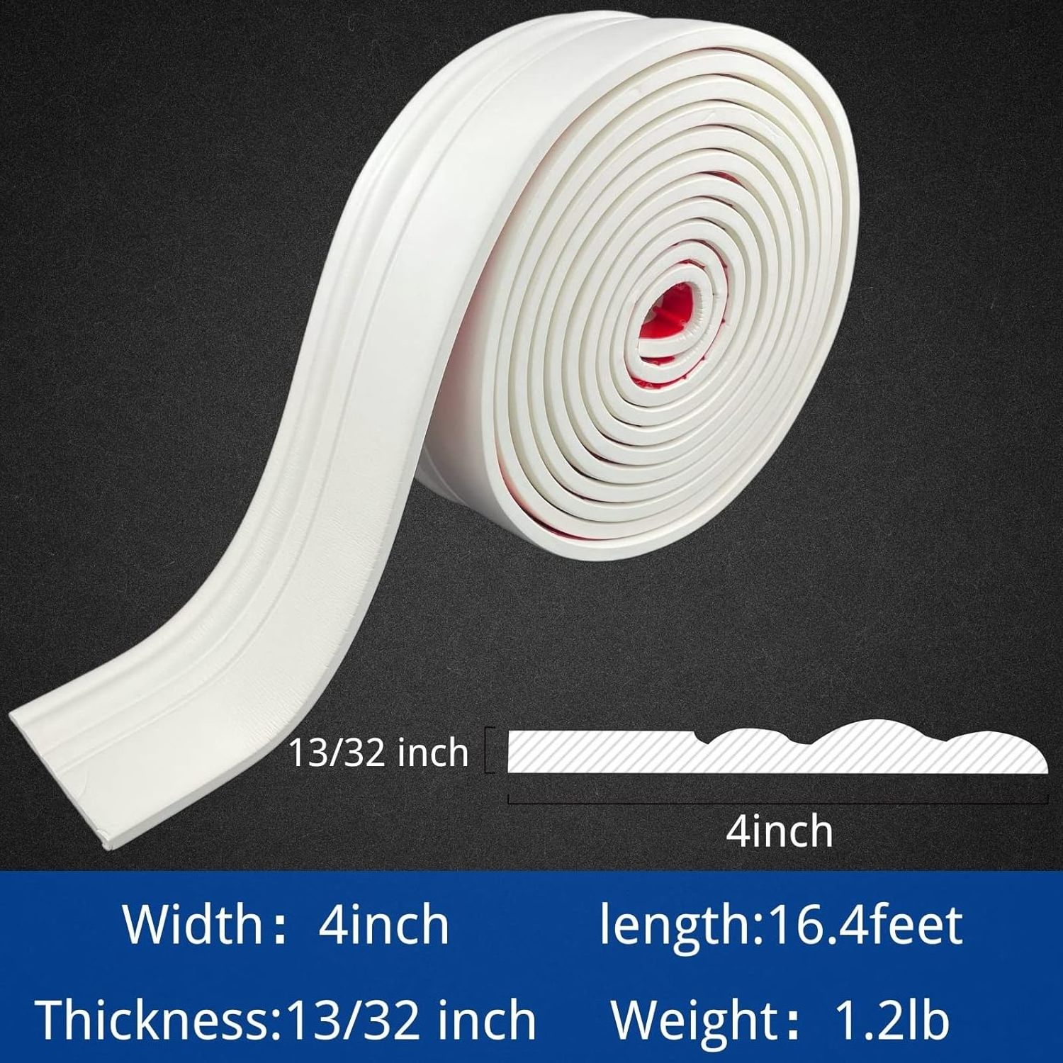 buy wholesale Flexible Baseboard Molding Trim, Peel and Stick Rubber Wall Base Moulding Trim