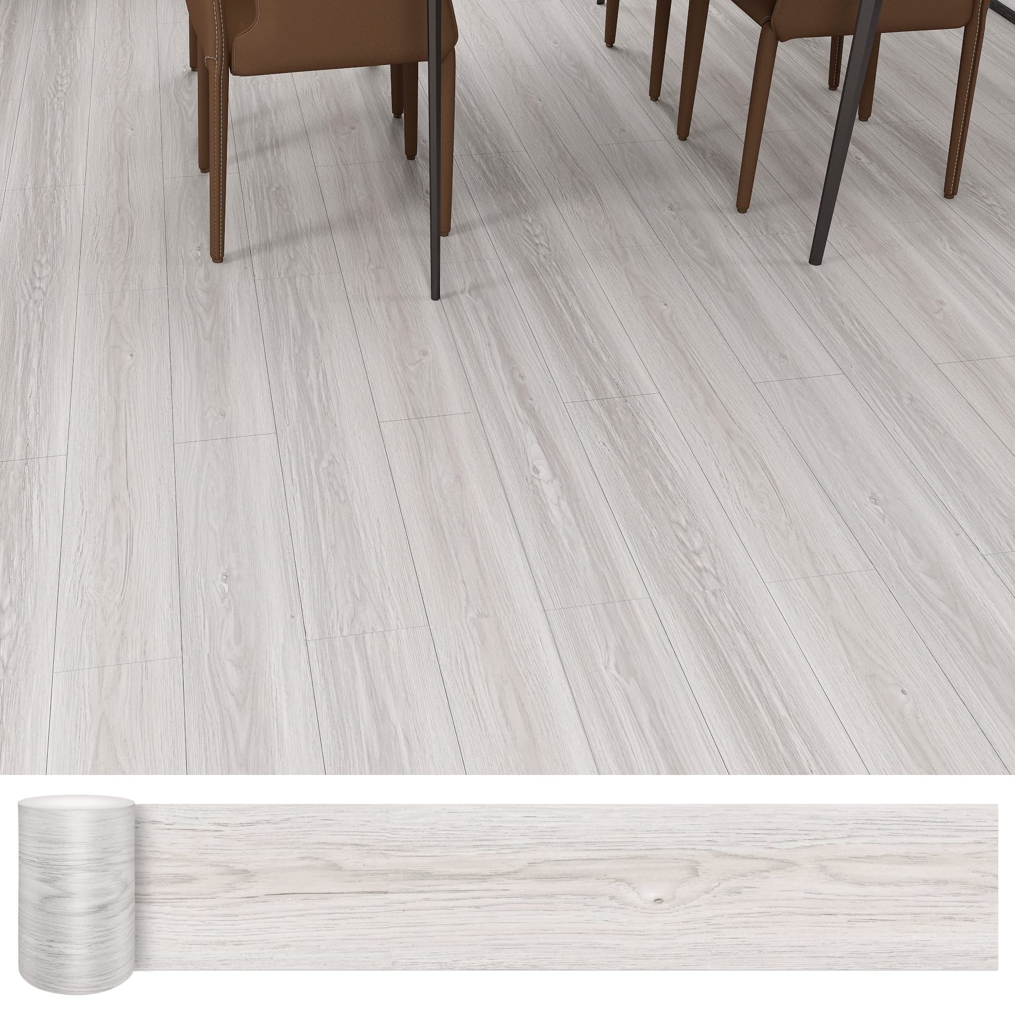 buy wholesale Peel and Stick Floor Tile Vinyl Wood Plank 36-Pack 54 Sq.Ft, Deep Gray in bulk cheap