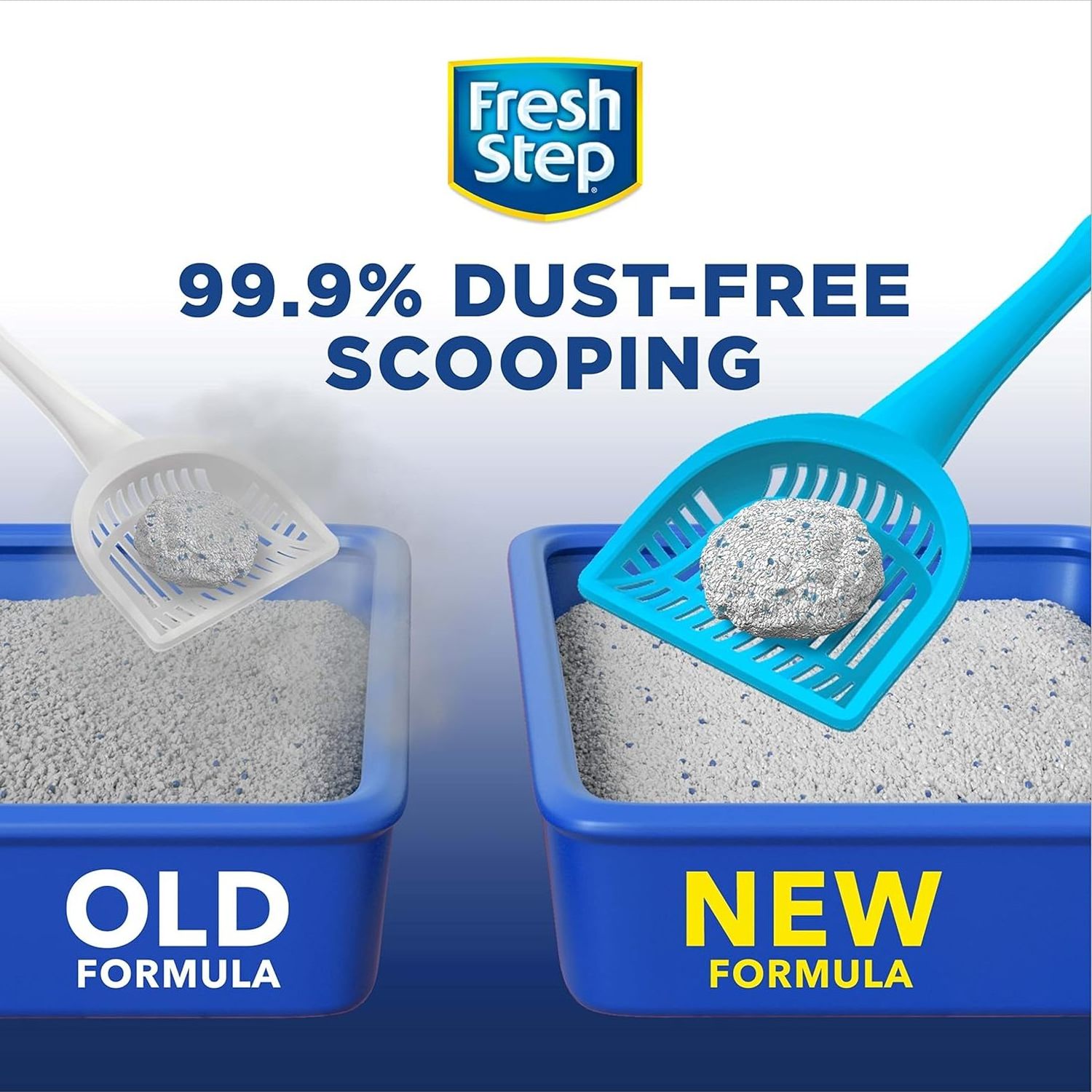 Clumping Cat Litter Multi-Cat Odor Control dust-free while fighting litter box odors with the power of Febreze in a Fresh Scent