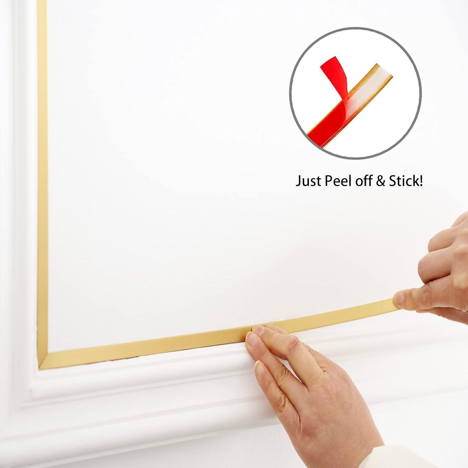 buy wholesale Gold Molding Trim Peel and Stick, Flexible Mirror Border Design in bulk cheap