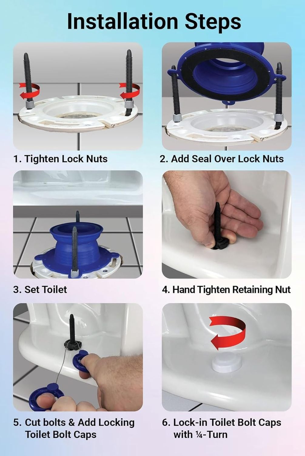 Toilet Repair Kit Toilet Parts: Toilet Seal, Bolts, Toilet Bolt Caps. Toilet Kit Replaces Leaky Toilet Wax Ring