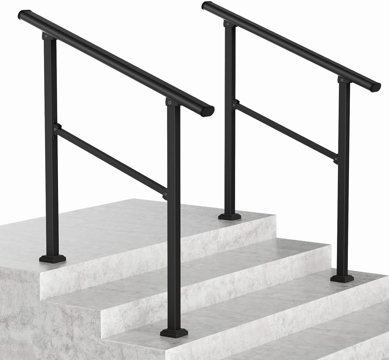 quality wholesale CR Fence & Rail Hand Rails for Outdoor Steps, 3 Step Handrail & Indoor Stair Railing Kit