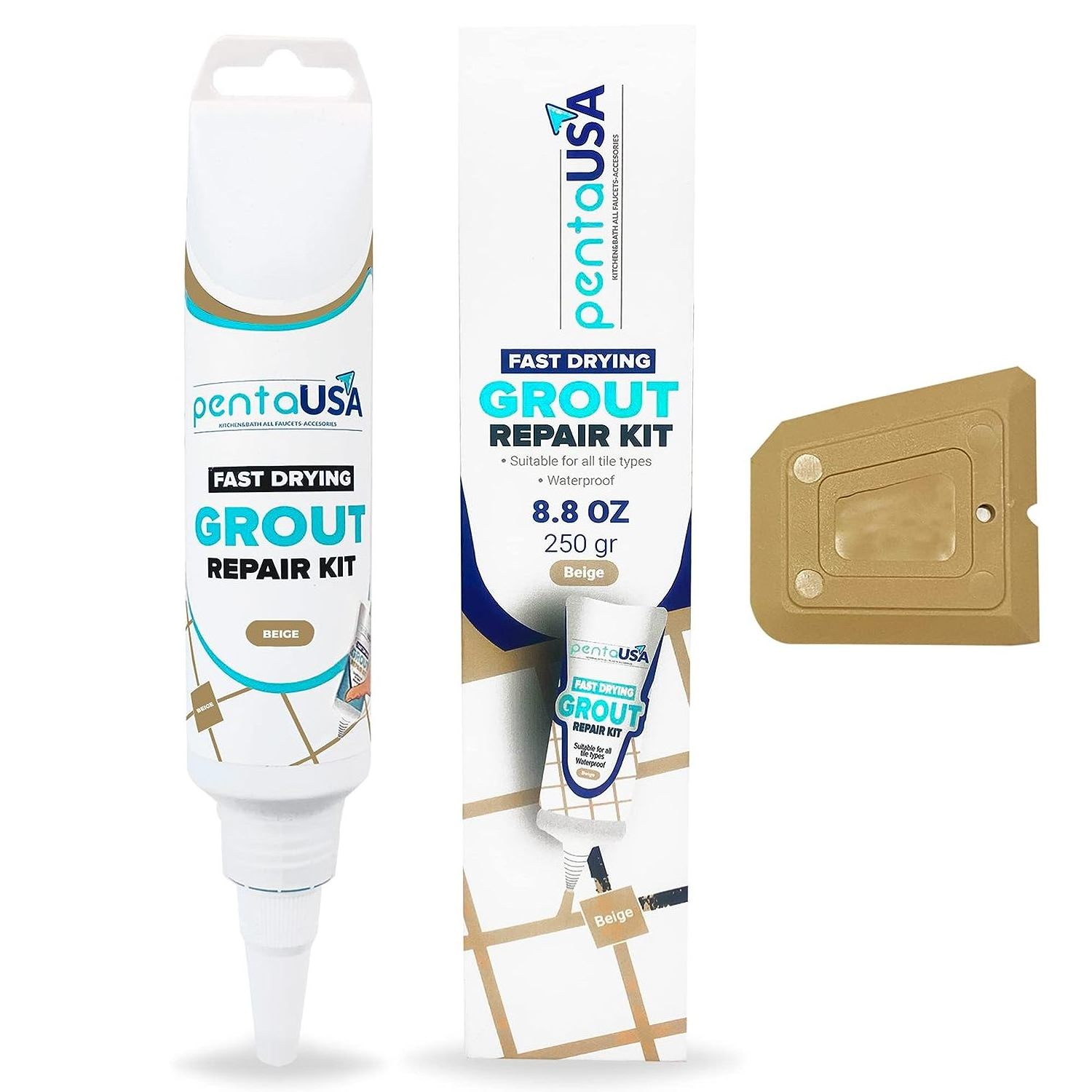 buy wholesale Grout Filler Tube, Fast Drying Grout Repair Kit, Heavy-Duty Grout - Restore and Renew Grouts