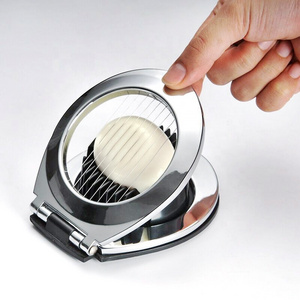 Multi function stainless steel egg cutter for Egg slicer cut into flowers kitchen helper