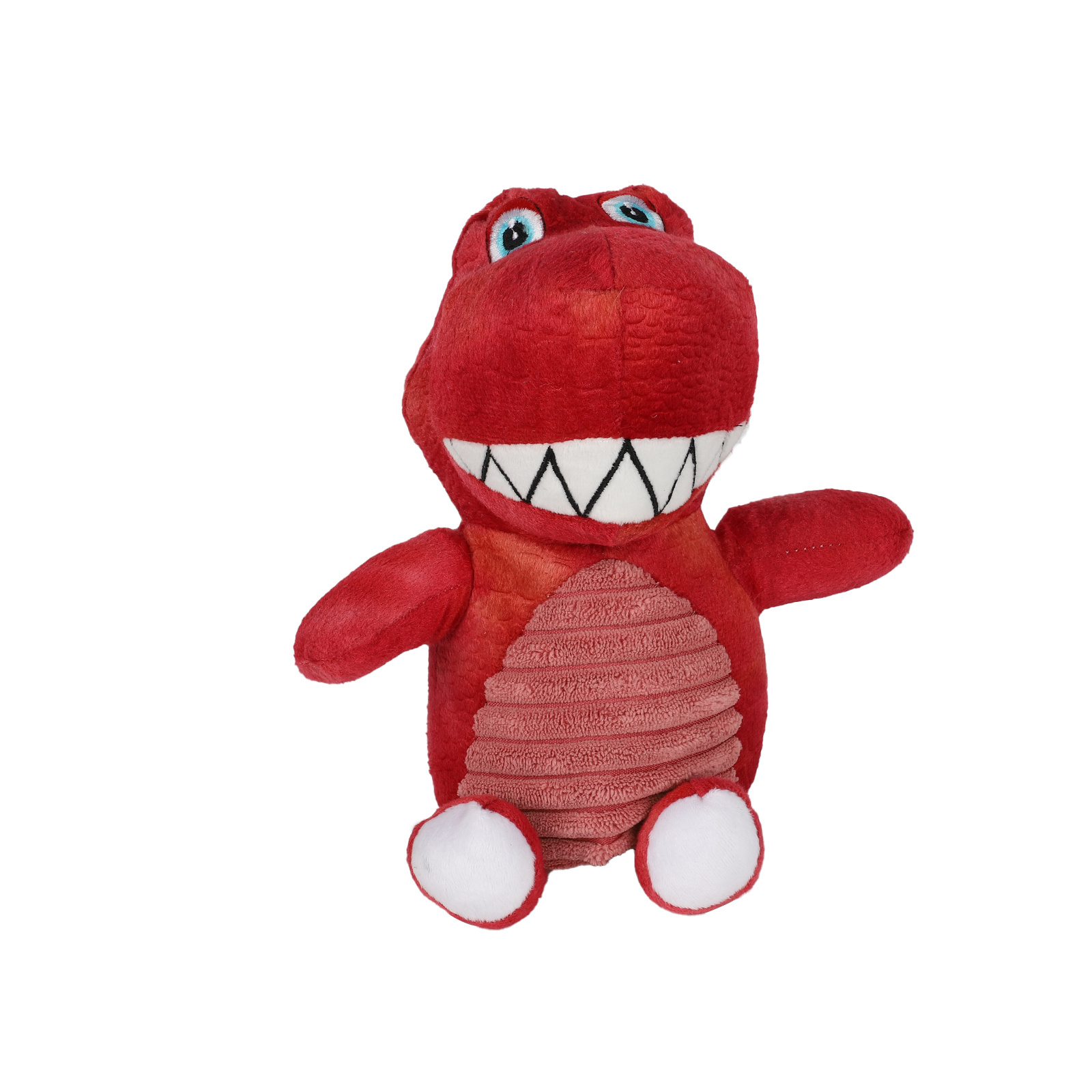 Smiley Fat Dinosaur Cute Funny Pet Dog Interactive Plush Toy Bite Resistant Dog Chew Molar Toy Dinosaur Doll