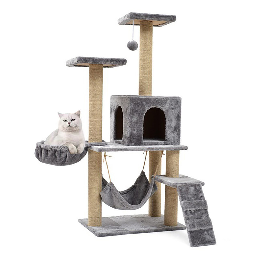 33 styles different size design cat climbing frame hammock tree hole soft comfortable sisal plush cat scratcher toys wholesale